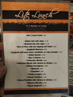 Menu photo 1 Pescaraz Italian Restaurant Amarillo, TX Menu photo 1 Pescaraz Italian Restaurant Amarillo, TX