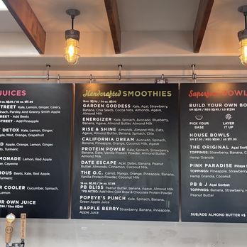 Garden District Super Foods - Menu Sept 2023 - Juice Bars & Smoothies Near Me - Seal Beach, California