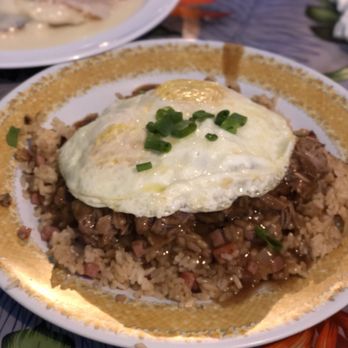 808 Grindz Cafe - Loco Moco with Kailua Pork and fried rice...the best. - Cafes Near Me - Lahaina, Hawaii 808 Grindz Cafe - Loco Moco with Kailua Pork and fried rice...the best. - Cafes Near Me - Lahaina, Hawaii