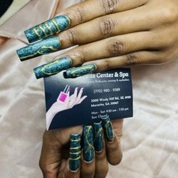 Nails Center & Spa - Nail arts designed by Nina! at Nails Center & Spa, 3000 Windy Hill Rd. #120. Marietta GA 30067