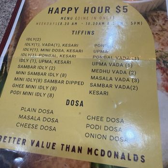 Chennai Tiffins - You can order as many as you like. - Indian Near Me - Santa Clara, California
