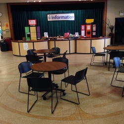 First Universalist Church of Minneapolis - Information table on the social hall.