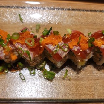 I Luv Sushi Too - I think this is called the Sunset roll It's delicious! - Sushi Bars Near Me - Orange, California