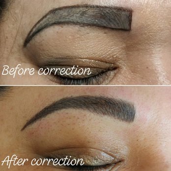 Ambal Permanent Cosmetics Makeup - PREVIOUS MICROBLADING (NOT DONE BY ME) COLOR CORRECTION - Permanent Makeup Near Me - Houston, Texas