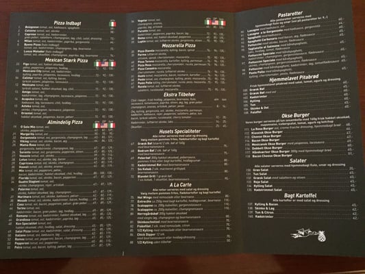 Menu photo 2 La Rosa Pizzeria & Grill Nærum, 84