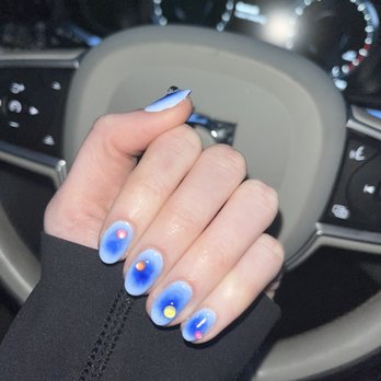 Lumi Nail Studio - blue blush nails by tess - Nail Salons Near Me - Pasadena, California Lumi Nail Studio - blue blush nails by tess - Nail Salons Near Me - Pasadena, California