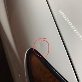 Dent & Ding Fix - Before fender - Mobile Dent Repair Near Me