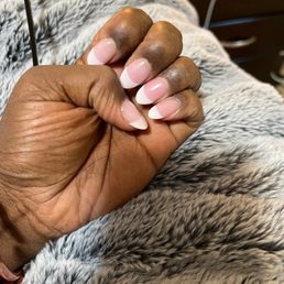Absolute Trash, grandma ass nails. Lazy and ugly