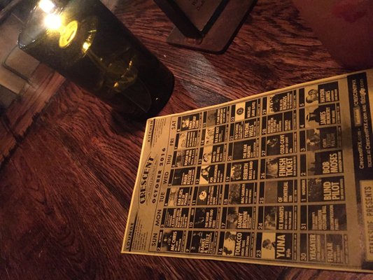 Menu photo 8 Crescent Ballroom Phoenix, AZ