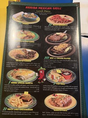 Menu photo 2 Arriba Mexican Grill Goodyear, AZ