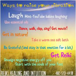 Reiki Healing and Intuition - Ways to raise your vibration