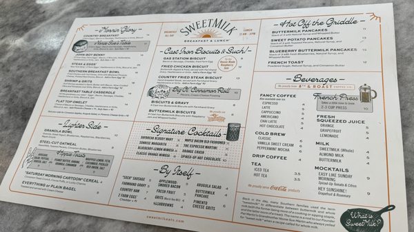 Menu photo 1 Sweetmilk Nashville, TN Menu photo 1 Sweetmilk Nashville, TN