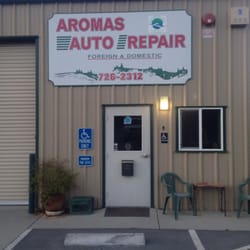 Aromas Auto Repair - Front of the repair shop