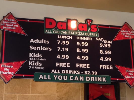 Menu photo 8 Dalia's Pizza Rancho Cucamonga, CA