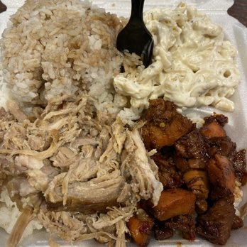 Hawaiian Bros Island Grill - Large Mixed plate with chicken and pork. - Hawaiian Near Me - Owasso, Oklahoma Hawaiian Bros Island Grill - Large Mixed plate with chicken and pork. - Hawaiian Near Me - Owasso, Oklahoma
