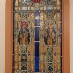 St Catherine's Hospital - Vintage window in the St. Catherine Hospital Chapel in Kenosha.