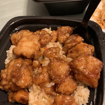 Panda Express - Orange chicken bowl - Chinese Near Me - Springdale, Ohio