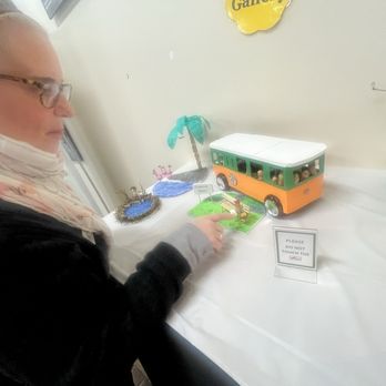 Georgia Visitors Center - Susan and her latest peanut art!!! - Rest Stops Near Me - Kingsland, Georgia Georgia Visitors Center - Susan and her latest peanut art!!! - Rest Stops Near Me - Kingsland, Georgia