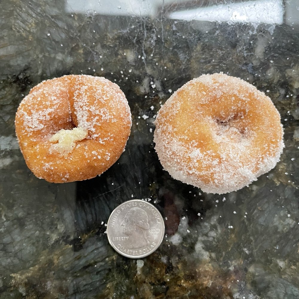 2 of the 6 donuts.