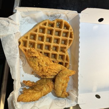 Slim Chickens - Heart-shaped, Chicken & Waffles - Chicken Wings Near Me - Tallahassee, Florida