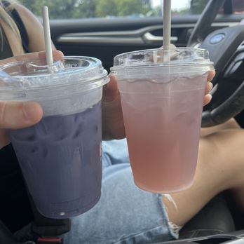 Purr Cup Cafe - Lavender Menace Matcha and Live Laugh Lesbian Lemonade - Coffee & Tea Near Me - Raleigh, North Carolina