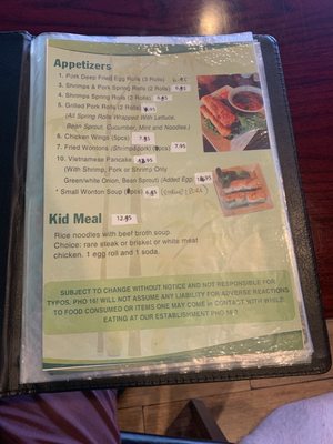 Menu photo 1 Pho 16 West Palm Beach, FL
