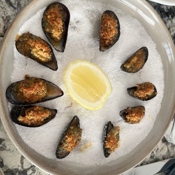 Sea & Sky - Baked mussels - Seafood Near Me - La Jolla, California Sea & Sky - Baked mussels - Seafood Near Me - La Jolla, California