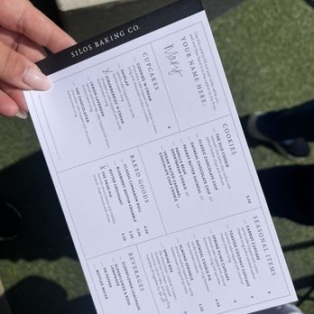 Silos Baking - Ordering card - Cupcakes Near Me - Waco, Texas
