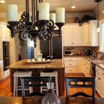 Indigo Splash Custom Painted Cabinets - Painters Near Me