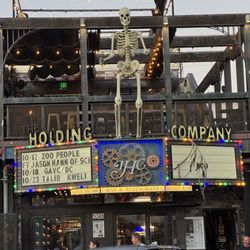 Cafe Bella - Across the street from holding company (cute skeleton)