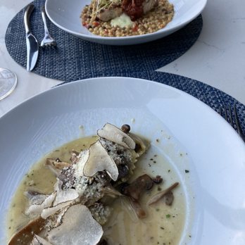 Nesso - My gf had the swordfish and I had Agnolotti which is a sort of mushroom "ravioli"... both were delicious! - Italian Near Me - Indianapolis, Indiana Nesso - My gf had the swordfish and I had Agnolotti which is a sort of mushroom "ravioli"... both were delicious! - Italian Near Me - Indianapolis, Indiana