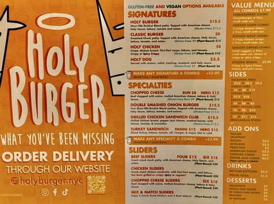 Menu photo 2 Holy Burger New York, NY Menu photo 2 Holy Burger New York, NY
