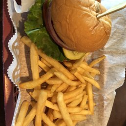 Nicely made burger and fries. Yummm