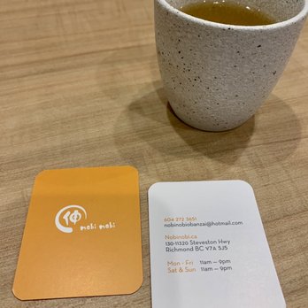 Nobi Nobi - Biz card - Japanese Near Me - Richmond, British Columbia