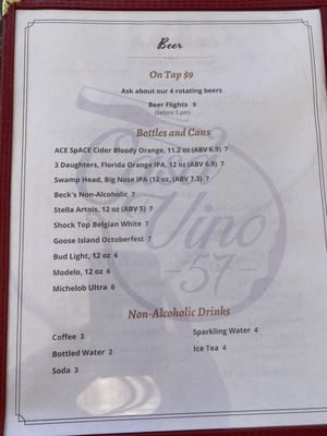 Menu photo 7 Casa De Vino 57 St Augustine, FL