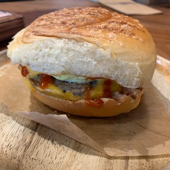 OneDo Coffee Roasters - Turkey sausage, egg, and cheddar breakfast sandwich with sriracha. AMAZING!! - Coffee Roasteries Near Me - Baltimore, Maryland OneDo Coffee Roasters - Turkey sausage, egg, and cheddar breakfast sandwich with sriracha. AMAZING!! - Coffee Roasteries Near Me - Baltimore, Maryland