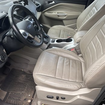 Miller’s Auto Detail - Front seats BEFORE - Auto Detailing Near Me - Oak Park, Illinois