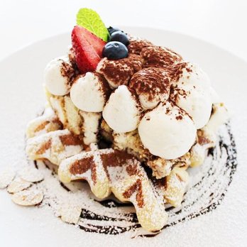 Cafe Maji - Tiramisu Waffle - Coffee & Tea Near Me - Artesia, California