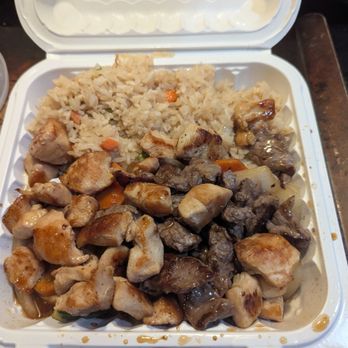 KIRIN EXPRESS - Chicken and steak hibachi combo (veggies in a separate container) - Chinese Near Me - Chattanooga, Tennessee KIRIN EXPRESS - Chicken and steak hibachi combo (veggies in a separate container) - Chinese Near Me - Chattanooga, Tennessee