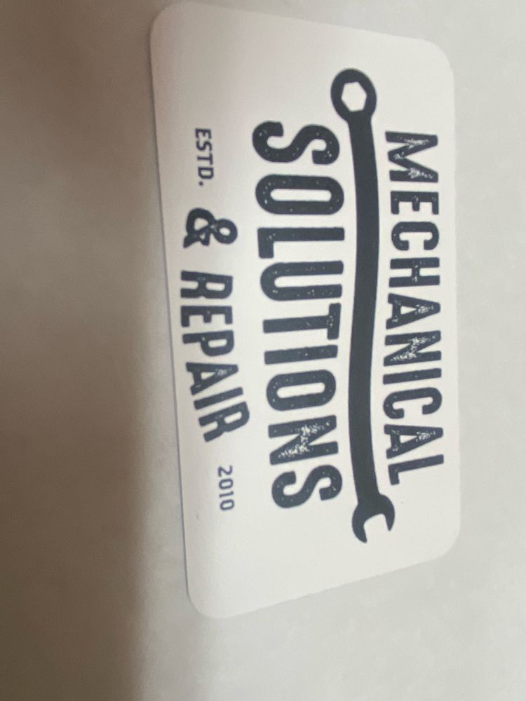 MECHANICAL SOLUTIONS AND REPAIR Updated October 2024 50 Reviews