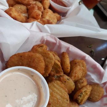 Mac's Pizza Pub Mainstrasse - Deep Fried pickles and Over the top Cheese Curds. - Pizza Near Me - Covington, Kentucky Mac's Pizza Pub Mainstrasse - Deep Fried pickles and Over the top Cheese Curds. - Pizza Near Me - Covington, Kentucky