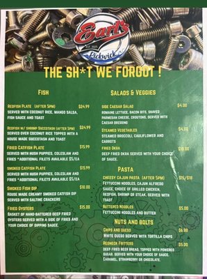 Menu photo 4 Earls Grille Pickwick Iuka, MS Menu photo 4 Earls Grille Pickwick Iuka, MS