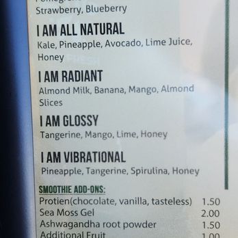 Zing Juice Bar - Menu - Juice Bars & Smoothies Near Me - Tampa, Florida Zing Juice Bar - Menu - Juice Bars & Smoothies Near Me - Tampa, Florida