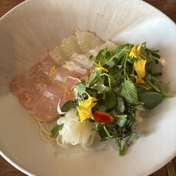 Bansang - Mulhwe Noodles before broth added - Korean Near Me - San Francisco, California