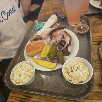 Spring Creek Barbeque - Chicken & pepper sausage dinner with coleslaw x2 - Barbeque Near Me - Richardson, Texas