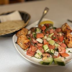 Pasha Cafe & Lounge - Salad with Chicken Kebab