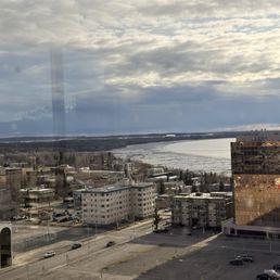 Views from my room and the other hotel tower.