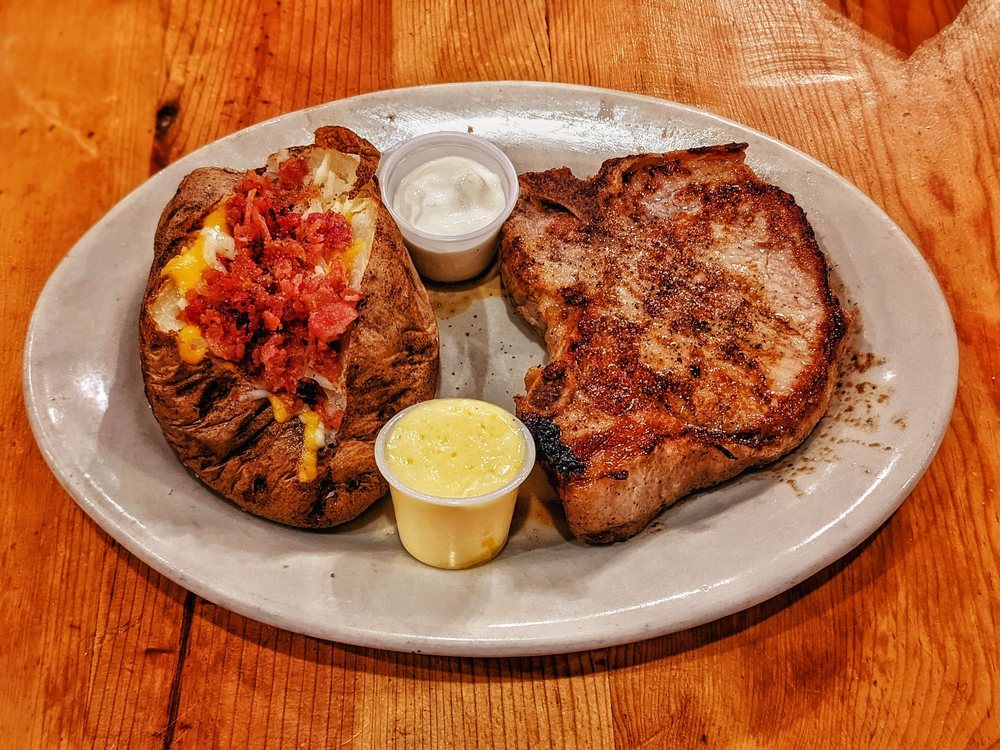 Food from Click's Steakhouse