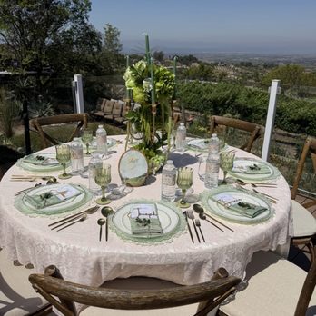 Rustic  Events - Table setup with chairs - Party Equipment Rentals Near Me - Murrieta, California