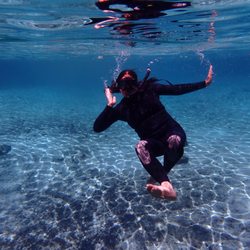 Gulf Coast Expeditions - Aubrey was happy to take snorkel portraits for us in the crystal clear waters of the springs